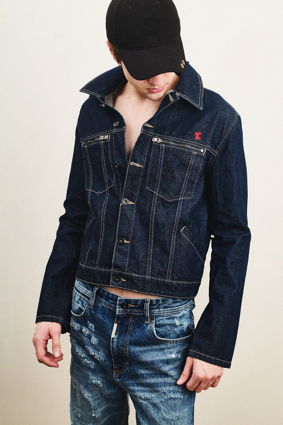 TEMPORARY™ DAMAGED GOODS — One-of-One Denim Jacket