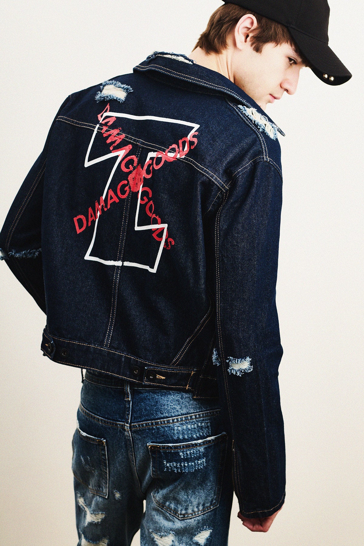 TEMPORARY™ DAMAGED GOODS — One-of-One Denim Jacket