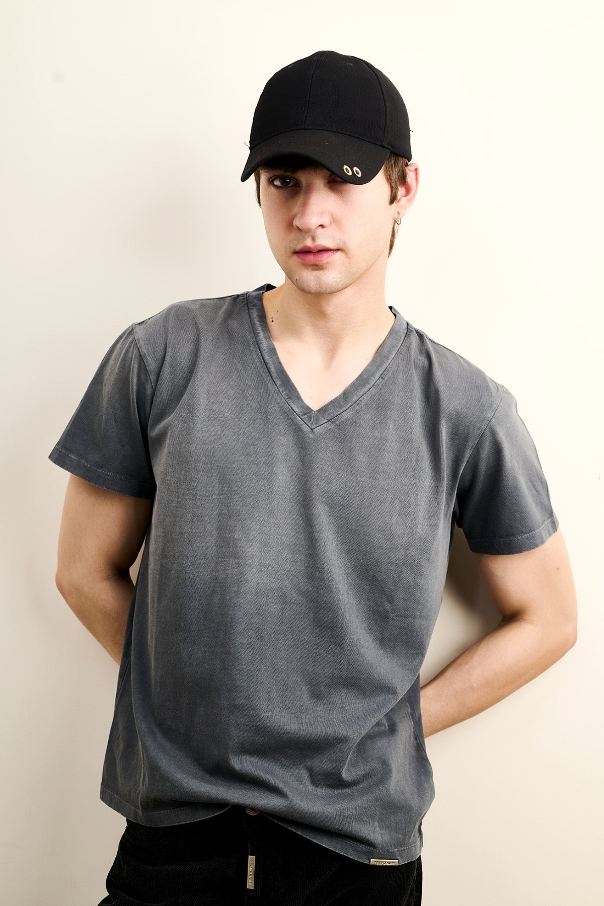 Obsessed Wash V Neck Tee- Unisex